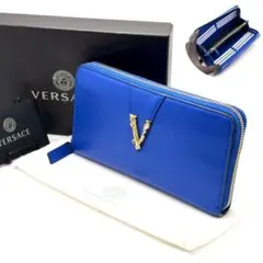 極美品⭐️ VERSACE　長財布 ヴィルトゥス ラウンドファスナー 付属品完備