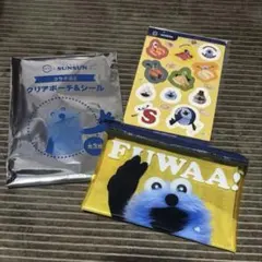 スシロー スンスン クリアポーチ シールセット①