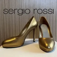 sergio rossi ／ ゴールド ハイヒールのサムネイル