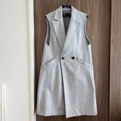 ZARA ダブルボタンベスト　ジレ　ノースリーブコート