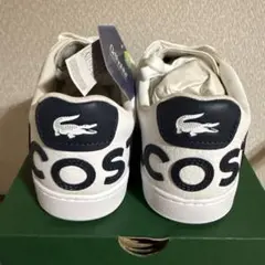 未使用品 LACOSTE レザーホワイトスニーカー