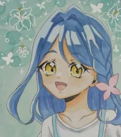 名探偵プリキュア 帆羽くれあ 手描きイラスト - メルカリ