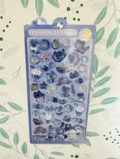 [正規品]BONBON DROPシール よるねこ-猫と星-