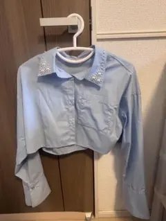 フラワーパールシャツ ブルーのサムネイル