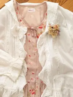 ワンダフルワールド KANEKO ISAO バラのワンピース コサージュ付き