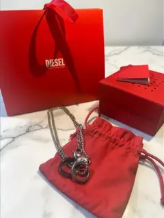 DIESELダブルリングネックレス