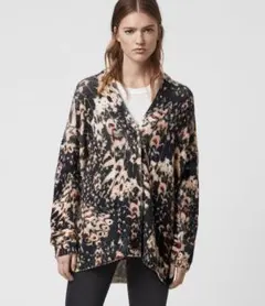 ALLSAINTS　オールセインツ　総柄カーディガン　オーバーサイズ