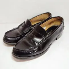 HARUTA ハルタ コインローファー ブラック レザー 日本製 24.5cm