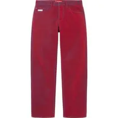 Supreme Flocked Regular Jean Red 30