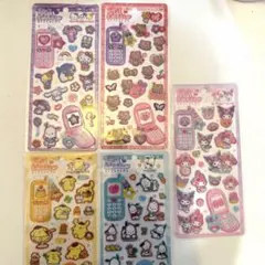 平成はっぴーフォン STICKERS 5種類セット