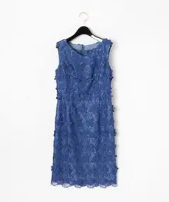 GRACE CONTINENTAL フラワーレースタイトワンピース