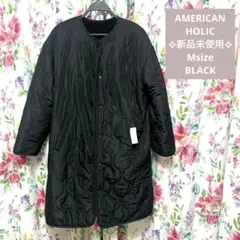 ✧新品未使用✧AMERICAN HOLICリバーシブルキルティングコートM