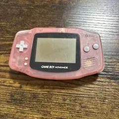 【動作未確認】ゲームボーイアドバンス AGB-001 クリアピンク ジャンク