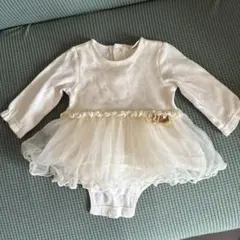 petit main 80サイズ ワンピース風 ロンパース