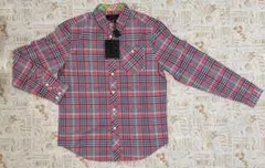 新品未使用　タグ付き　ミシカ　mishka シャツ　チェック　ピンク　Mサイズのサムネイル