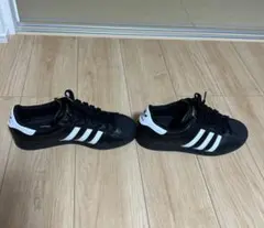adidas スーパースター　ブラック ホワイト スニーカー　28.5