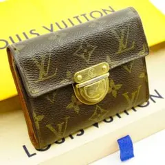 ルイヴィトン モノグラム ポルトフォイユ コアラ 三つ折り財布 ブラウン 1