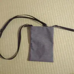 無印良品　ポーチとしても使える　撥水ミニサコッシュ（杢）