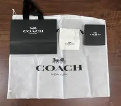 COACH 　箱・不織布巾着（大）・ショッパー・布巾着（小）各１セット