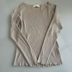 B:MING by BEAMS ベージュVネック ニット　セーターのサムネイル