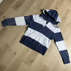 ラルフローレン140サイズ紺系×白ボーダー長袖フードつきトレーナーではないです。