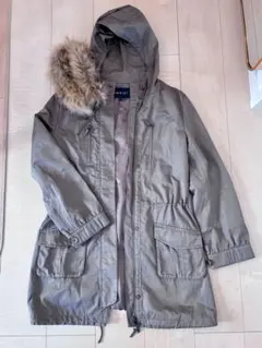 ワールド INDIVI ミニタリージャケット コート Mサイズ（カーキ色）