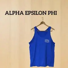 大きいサイズALPHA EPSILON PHI 青タンクトップ