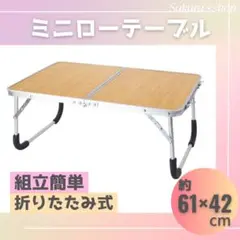 ローテーブル　折りたたみ式　ミニテーブル　キャンプテーブル　軽量