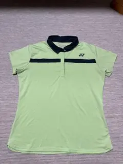 【値下げ】YONEX テニスウェア L 襟付き ライトグリーン