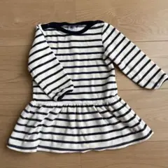 PETIT BATEAU ストライプ ワンピース 81cm