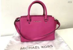 マイケルコース　SELMA セルマ　ハンドバッグ　ショルダーバッグ　ピンク