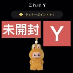 【未開封】イニシャル ラブブ キーホルダー Y PIN FOR LOVE