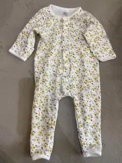 Petit Bateau 花柄ロンパース 60cm