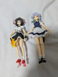 【ジャンク】figma 東方Project　博麗霊夢　霧雨魔理沙　十六夜咲夜 Max Factory figma 博麗霊夢 霧雨魔理沙 十六夜咲夜 射命