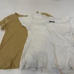 140cm 肌着　半袖Tシャツ 2枚セット ベージュ　茶色　男の子夏用シャツ