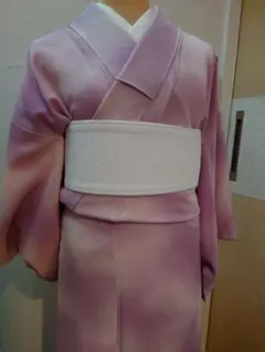 薄紫色　ぼかし色無地