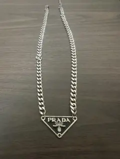 PRADA プラダ ネックレス 三角プレート | Mercari