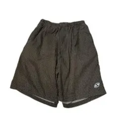 シアサッカー　バギーショーツ　ブラウン　y2k 00s 人気カラー　チェック柄