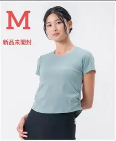 最終価格【SUKALA】サイドギャザーカップ付きTee　Mスモークグリーン　新品