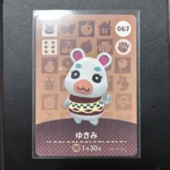 あつまれどうぶつの森 あつ森 067 amiiboカード ゆきみ