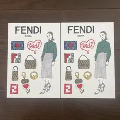 FENDI FFロゴ SPUR 2018年8月号付録　シールのみのサムネイル