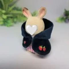 ミニチュアドール服　ハンドメイド☆赤ちゃん　フード付きコート