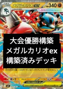 大会優勝構築　メガルカリオex構築済みデッキ