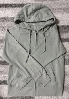 UNIQLO スウェットフルジップパーカー グリーン M