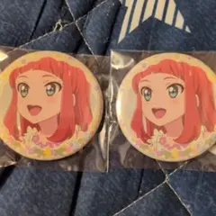 アイカツスターズ！缶バッジ 早乙女あこ チーズソフトクッキー イオン限定