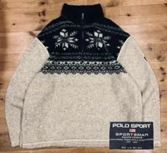 フリース 古着 90s POLO SPORTS ポロスポーツ 新品 ジャケット