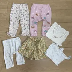 女の子用ズボンセット80