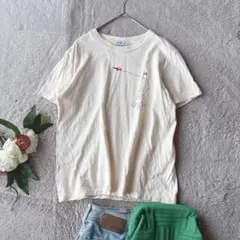 美品(S)ニーム/Tシャツ/半袖/コットン100%/綿/日本製/クルーネックのサムネイル