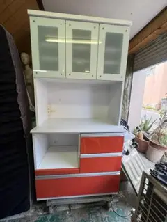 (4194W1)*食器棚　キッチンボード　87.5 x 48 x 180cm