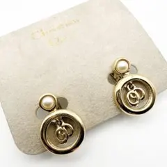 3069 人気✨Dior　イヤリング　CD ロゴ　希少　刻印